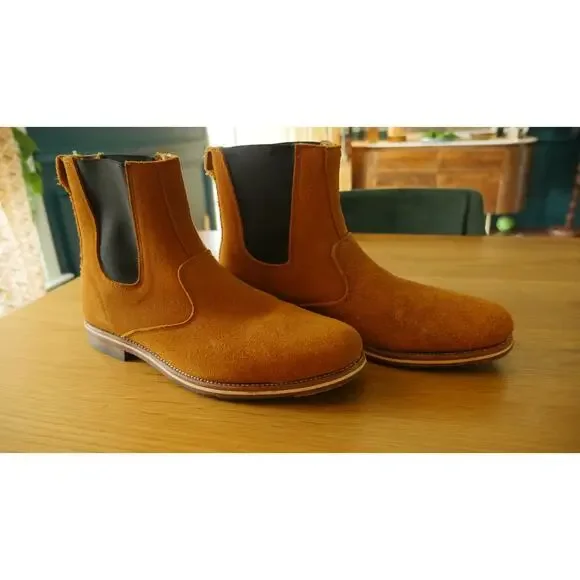 Mens 12 D USA Helm Riley Chelsea Boots (Rancourt Made) - Picture 2 of 14